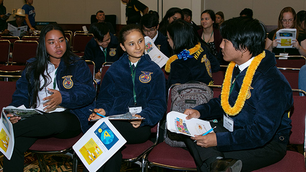 FFA students plan for the future at the 2019 Hawai‘i Agriculture Conference