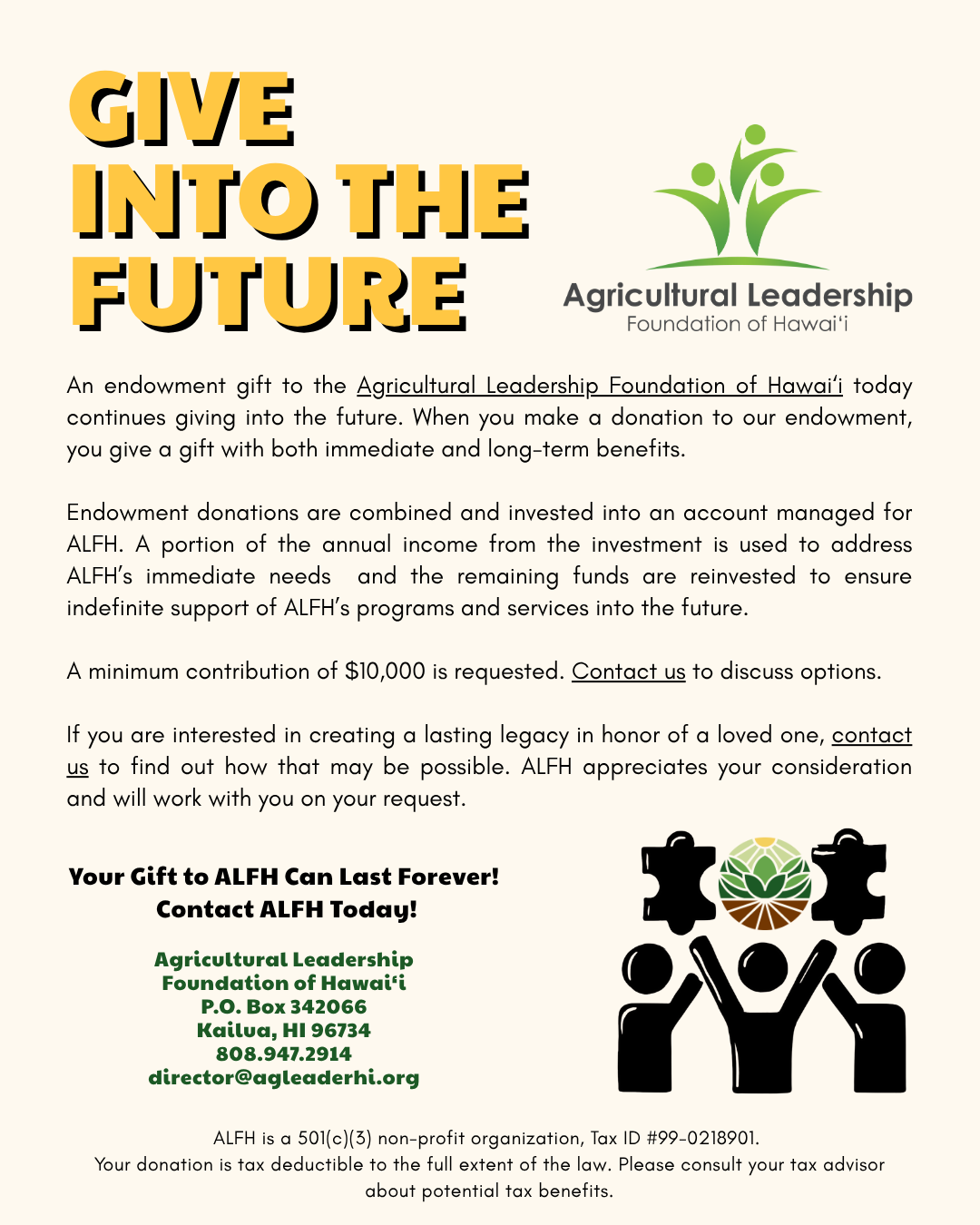 2025 ALFH Endowment Flyer
